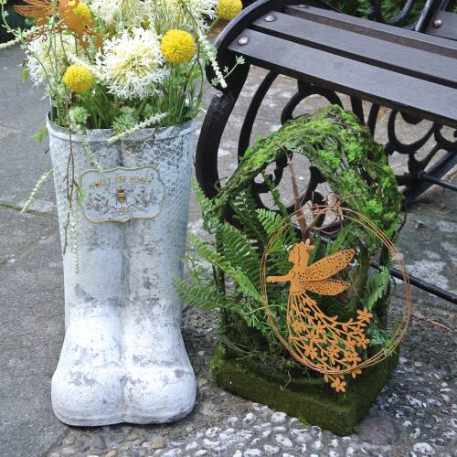 Floristik24 Moss deco -nurmitalo keinosammaleilla ja saniaisilla