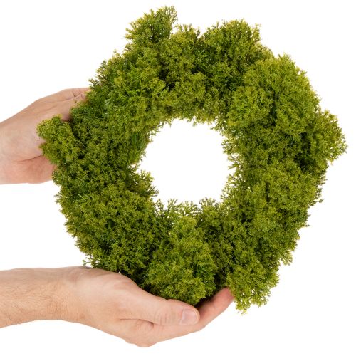 Keinotekoinen sammalseppele, koristeellinen pöydälle tai oveen, 28 cm | Floristik24.fi