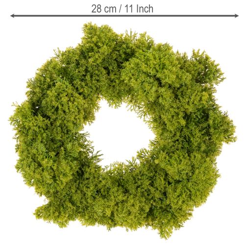 Keinotekoinen sammalseppele, koristeellinen pöydälle tai oveen, 28 cm | Floristik24.fi