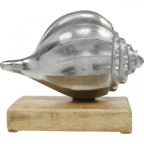 kohteita Kuori metallia, merellinen koristelu hopealle, luonnolliset värit K15cm L18,5cm