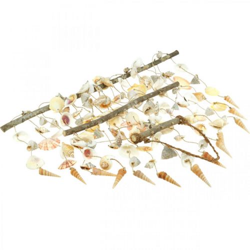 Floristik24 Shell kaulakoru seinäkoristeet kuoret koristeet merellinen L80cm