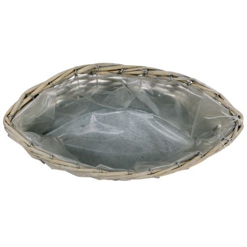 Floristik24 Sinkkivene pajuilla 30,5 x 10,5 cm K12 cm