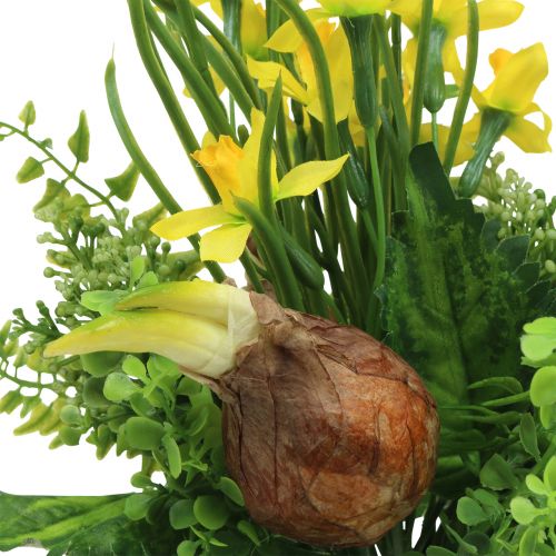Floristik24 Keinotekoinen narsissikimppu oksilla ja sipulilla 38cm