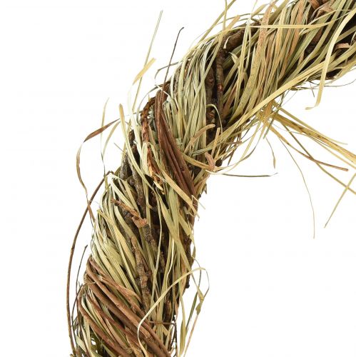 kohteita Luonnollinen seppele viiniköynnösseppele heinällä koristeellisella seppeleellä Ø29cm 2kpl