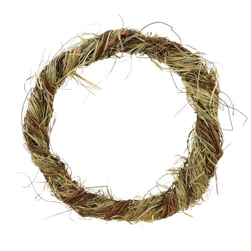 kohteita Luonnollinen seppele viiniköynnösseppele heinällä koristeellisella seppeleellä Ø29cm 2kpl