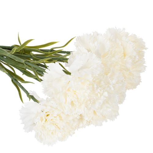 Keinotekoinen neilikka varren kanssa kimppuihin ja seppeleisiin, 56 cm, 8 kpl | Floristik24.fi