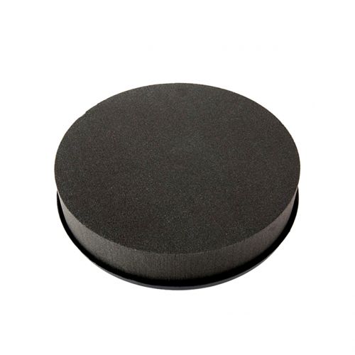 Floristik24 Pistokkeellinen vaahtosylinteri Pistokkeellinen materiaali Musta Ø15cm H5cm 2kpl