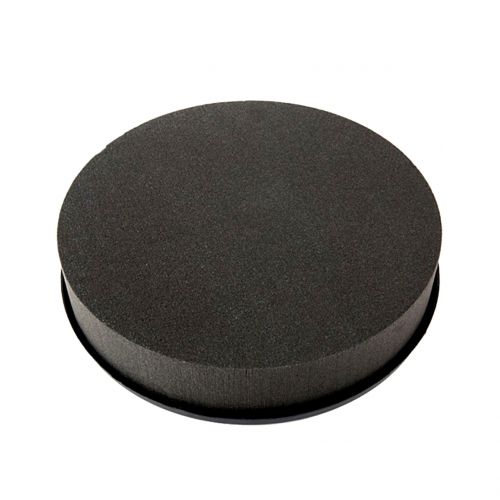 Floristik24 Pistokkeen mitat sylinterin musta tulppavaahto Ø22cm H5cm 2kpl