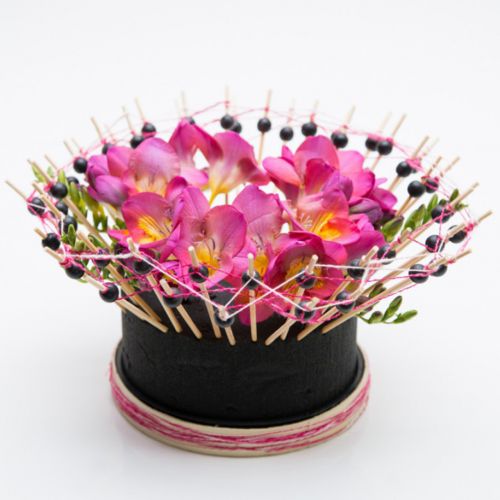 Floristik24 Tulppasammal sylinterin tulppausmassa musta Ø28cm H5cm 2St 2St