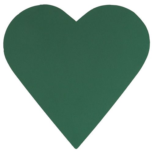 Kukkavaahtomuovi sydän plug-in materiaali vihreä 53cm 2 kpl hääkoristeita
