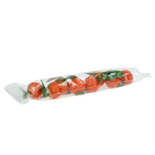 Floristik24 Oranssi mini lehdellä 5cm 8kpl