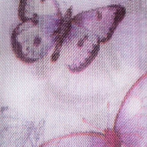 kohteita Organzanauha, sifonkinauha, perhoset, violetti, 40 mm, 18 m