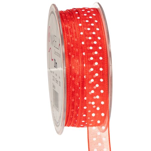 Floristik24 Pilkullinen nauha monipuoliseen lahjapaketointiin sesongin mukaan, 1,5 cm leveä, 20 m pitkä