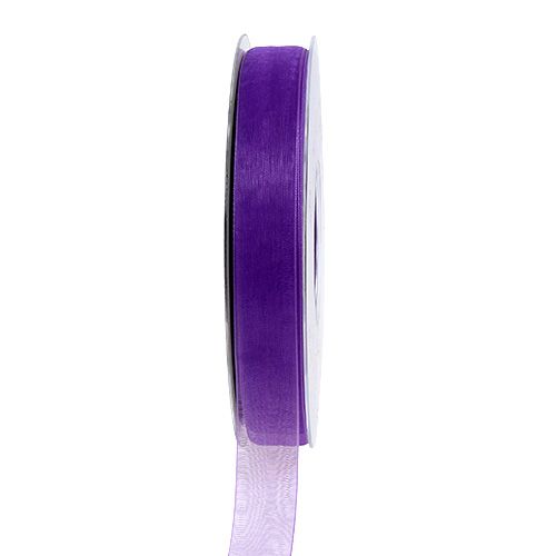 kohteita Organzanauha reunusnauhalla 1,5cm 50m keskimmäinen violetti