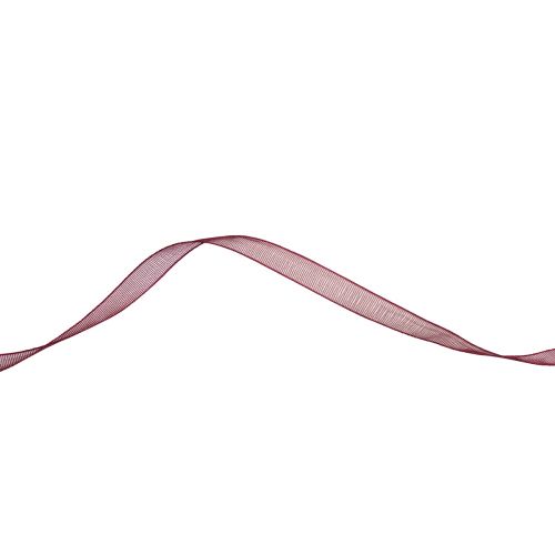 Floristik24 Organza nauha Bordeaux nylon nauha 6mm 50m