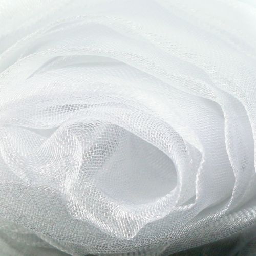 Floristik24 Koristeellinen kangas organza valkoinen 150cm x 300cm