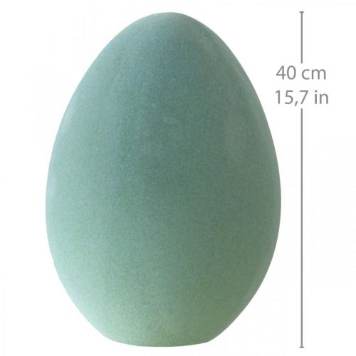 Floristik24 Pääsiäismuna iso harmaa-vihreä kananmunanvihreä Pääsiäiskoristeita parvi 40cm