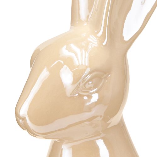 kohteita Pääsiäispupu keraaminen beigenvärinen keraaminen pupu iso, korkeus 49,5 cm