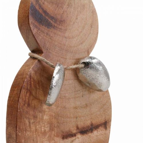kohteita Pääsiäispupu puuta munia metallia, pöytäkoriste pääsiäinen H20,5cm