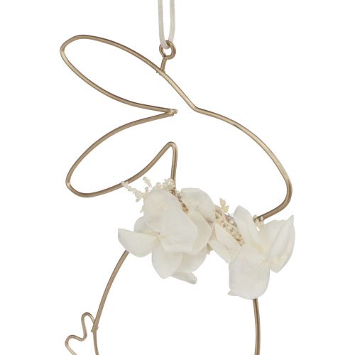 Floristik24 Pääsiäispuput metallikukkien ripustamiseen kulta 10×14,5cm 4 kpl