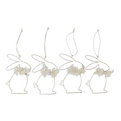 Floristik24 Pääsiäispuput metallikukkien ripustamiseen kulta 10×14,5cm 4 kpl