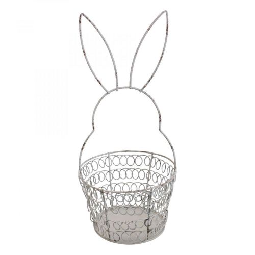 Pääsiäiskori lankakori Easter Bunny Shabby Ø12cm K26,5cm