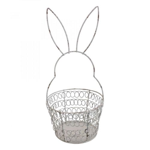 kohteita Pääsiäiskori lankakori Easter Bunny Shabby Ø12cm K26,5cm