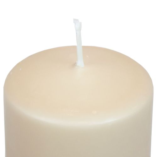 kohteita PURE Pillar Candle Beige Wenzel Kynttilät Vaaleanruskea 90/70mm