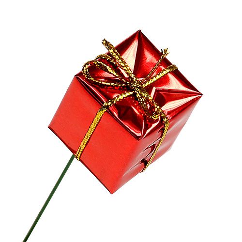 Floristik24 Pakkaukset langalla 2,5cm Punainen 60kpl