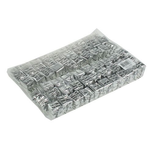Pakkaus langalla hopea 2,5cm 60kpl | Floristik24.fi