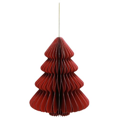 Floristik24 Paperinen joulukuusi Bordeaux jouluriipus H20cm