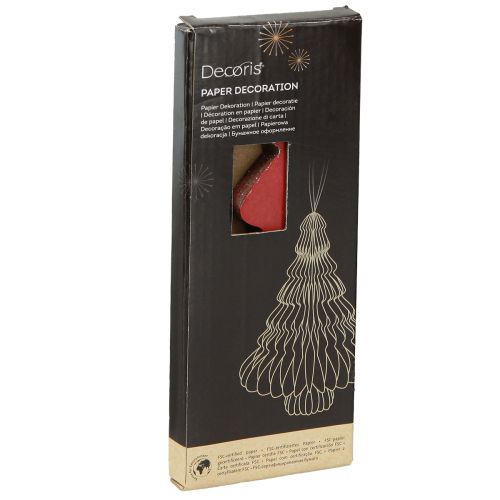 kohteita Paperinen joulukuusi Bordeaux jouluriipus H20cm