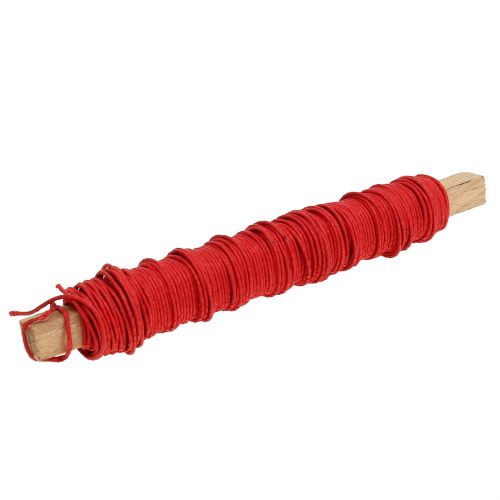 Paperijohto lanka kääritty Ø0,8mm 22m punainen