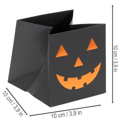 Paperipussi kurpitsankasvojen istutuslaatikko Halloween-koriste 10 cm 6 kpl | Floristik24.fi