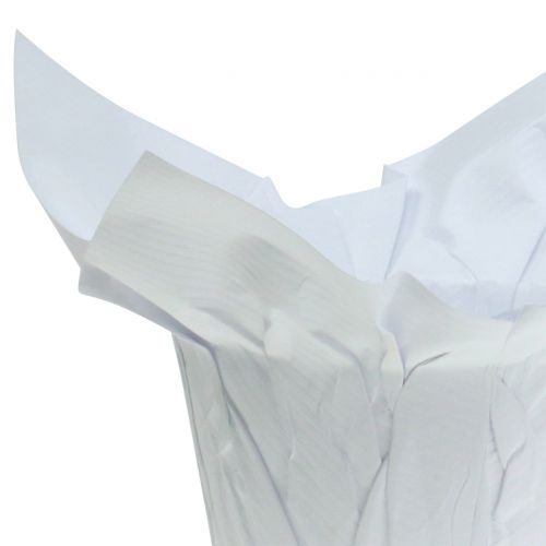 Floristik24 Paperiruukut valkoinen Ø10cm 12kpl