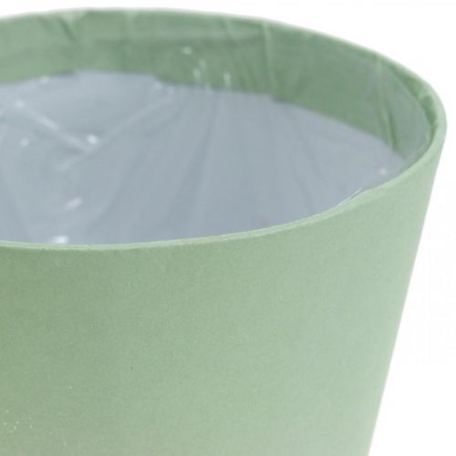 Paperiruukku, kätköruukku, istutuskone sininen/vihreä Ø11cm K10cm 4kpl