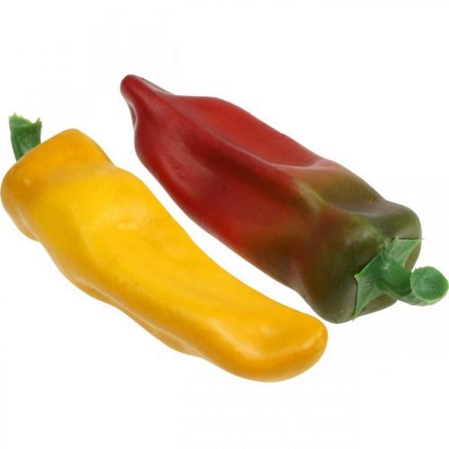 kohteita Paprika näyteikkunakoristelu, kasviskoristelu, eri värejä, H14cm, 4 kpl
