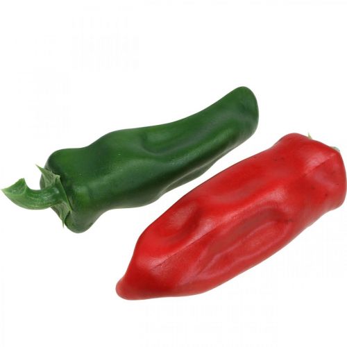 kohteita Paprika näyteikkunakoristelu, kasviskoristelu, eri värejä, H14cm, 4 kpl