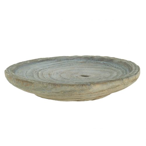 Floristik24 Koristelautanen Paulownia puu Ø22cm