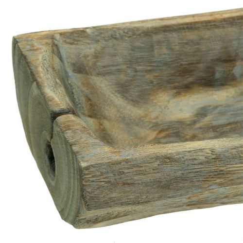 Floristik24 Koristeellinen kulho Paulownia puu 37cm x 14cm K7cm