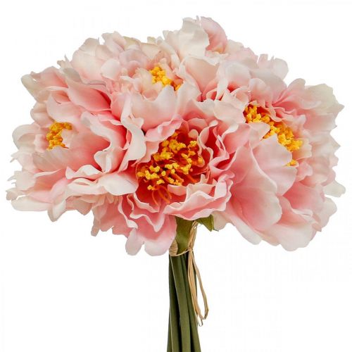 Floristik24 Paeonia Peony tekokukka Peoni Pink Ø6cm 28cm 7 kpl