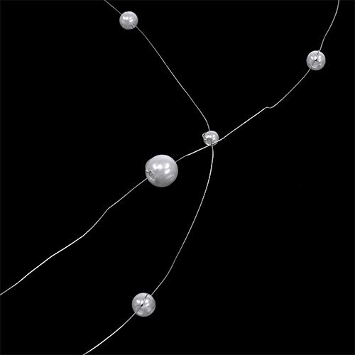 Floristik24 Helmi lanka valkoinen 25m