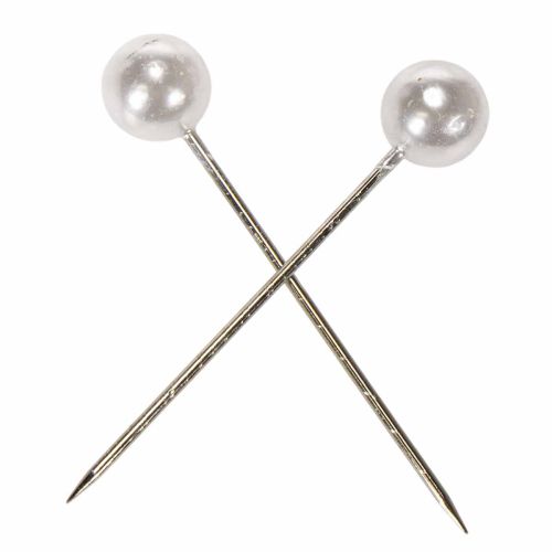 Pearl Head Pins Valkoinen Ø15mm 75mm | Floristik24.fi