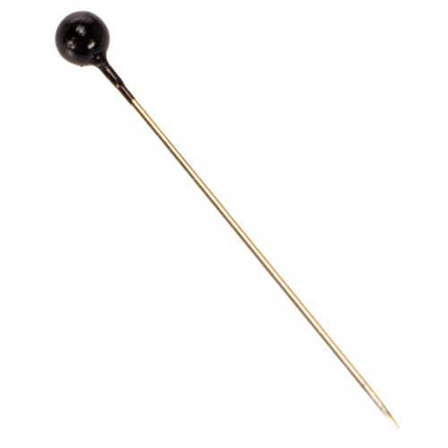 Mustat helmipäiset kukkakoristeen nastat, Ø4 mm, 40 mm, 150 kpl | Floristik24.fi