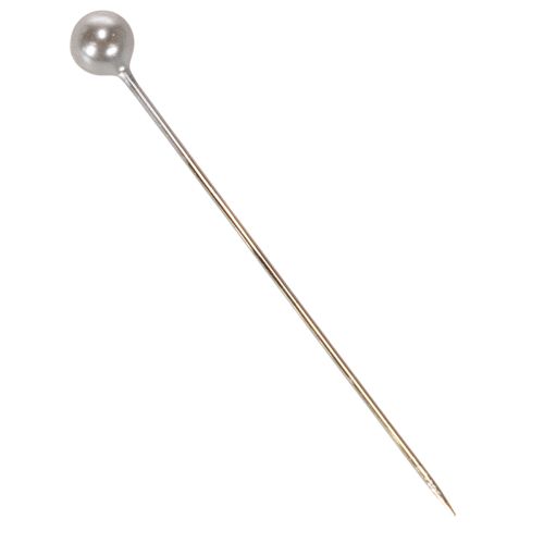 Helmipäiset kukka-askartelu- ja koristepinnien sarjat, hopeaa, Ø4 mm, 40 mm, 150 kpl | Floristik24.fi