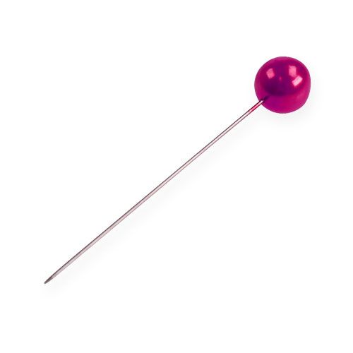 kohteita Pearl Head Pins Pink Ø10mm 60mm