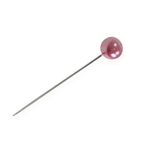 kohteita Pearl Head Pins Pink Ø10mm 60mm