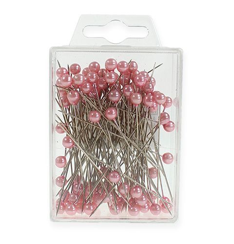 kohteita Pearl Head Pins Ø6mm 65mm Pink