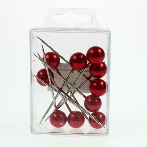 kohteita Pearl Head Pins Red Ø15mm 75mm