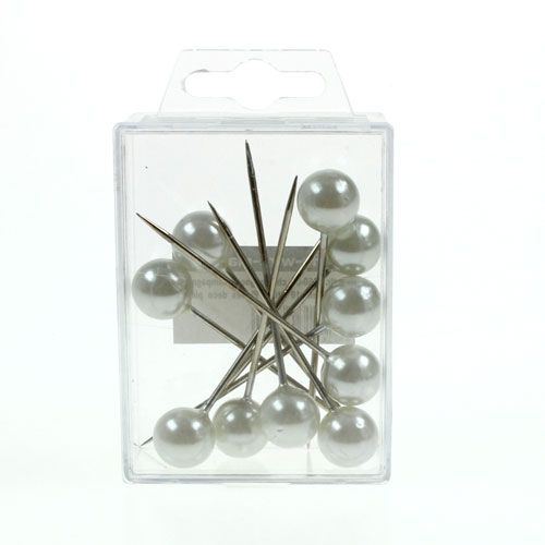 kohteita Pearl Head Pins Valkoinen Ø15mm 75mm